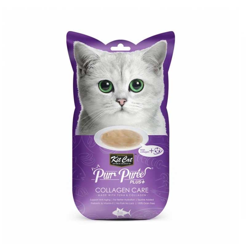 Kit Cat Purr Puree Plus+ Collagen Care Atún