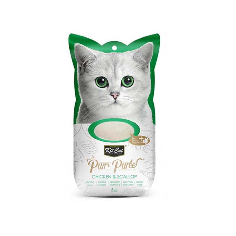 Kit Cat Purr Puree Pollo y Ostiones