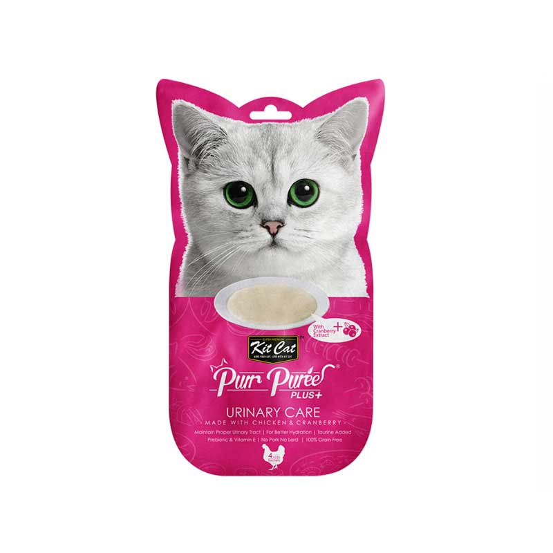 Kit Cat Purr Puree Plus+ Urinary Care Pollo