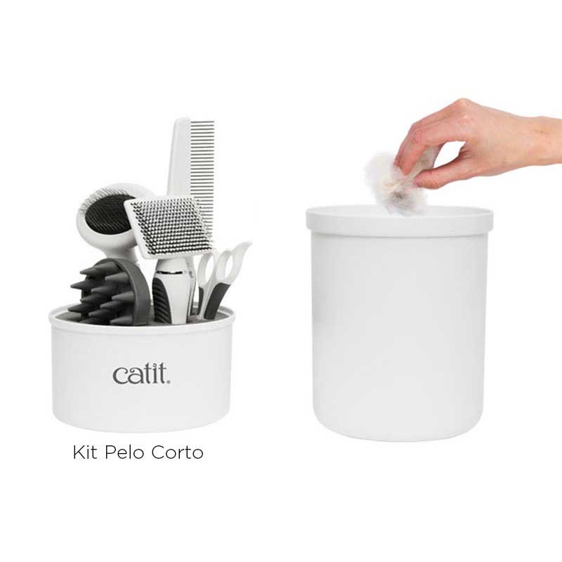 Kit de Grooming Catit para Gatos Pelo Corto