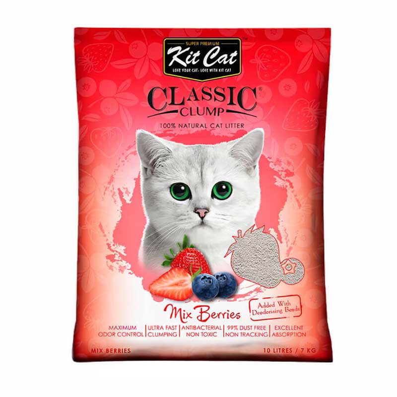 Kit Cat Arena Sanitaria Mix Berries - 3,5 Kg
