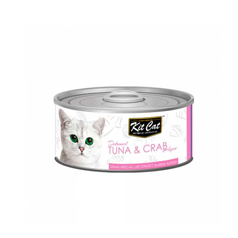 Kit Cat Lata Deboned Toppers Atún y Cangrejo 80 g