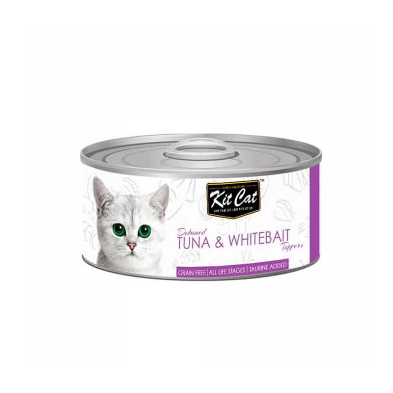 Kit Cat Lata Deboned Toppers Atún y Whitebait 80 g