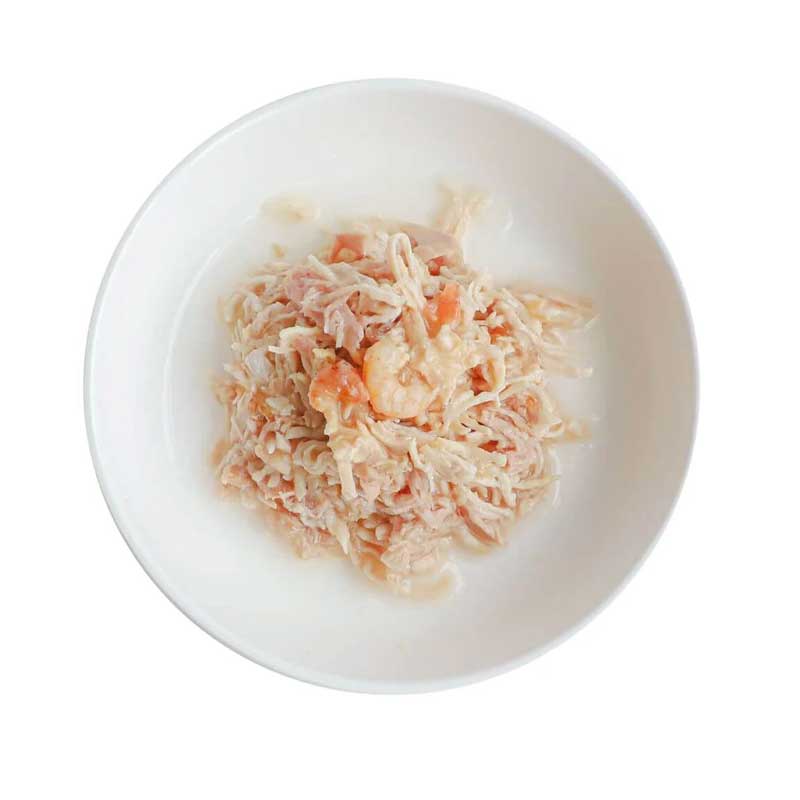 Kit Cat Lata Deboned Toppers Pollo y Prawn 80 g