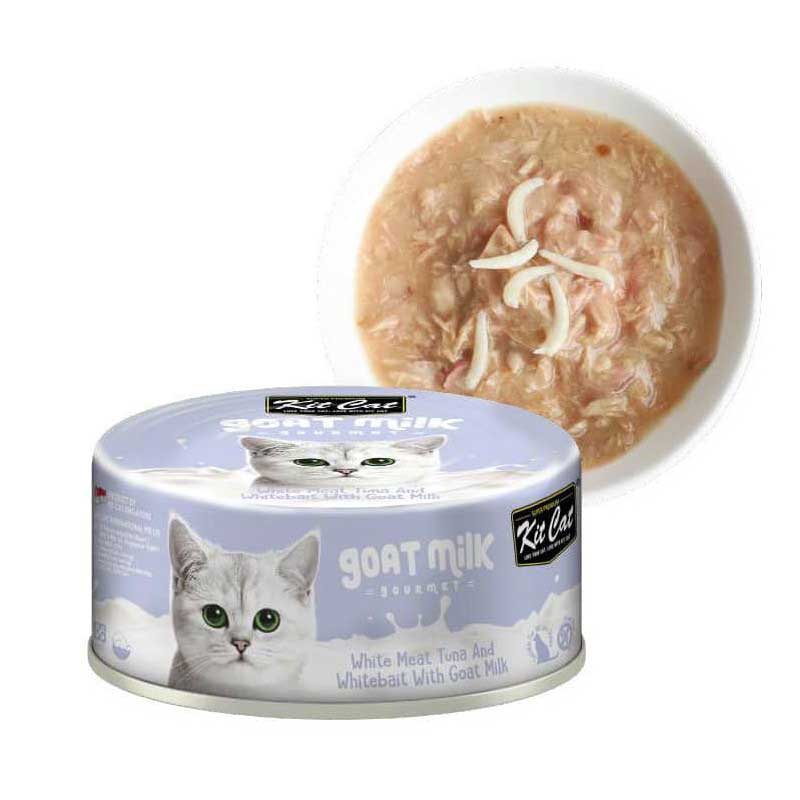 Kit Cat Lata Goat Milk Gourmet Atún y Whitebait 70 g