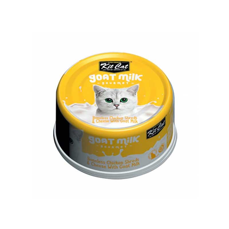 Kit Cat Lata Goat Milk Gourmet Pollo y Queso 70 g