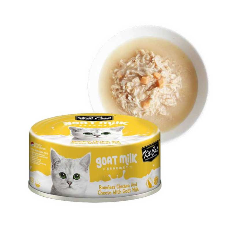 Kit Cat Lata Goat Milk Gourmet Pollo y Queso 70 g