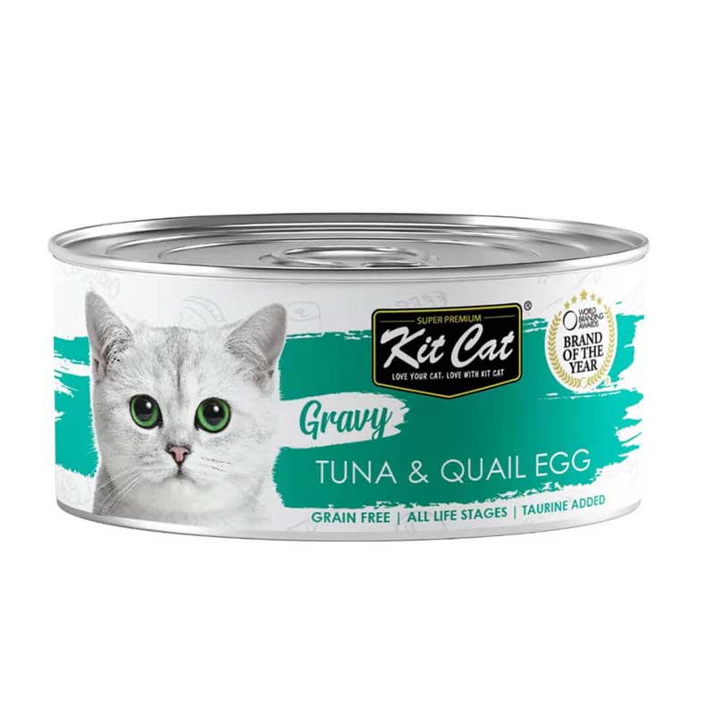 Kit Cat Lata Gravy Atún y Huevos de Codorniz 70 g