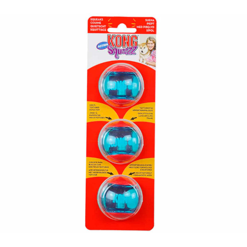Kong Squeezz Pelota Acción Roja/Azul