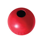 Kong Pelota Clásica para Perros de goma roja resistente, con abertura para premios y diseño duradero para juegos activos.