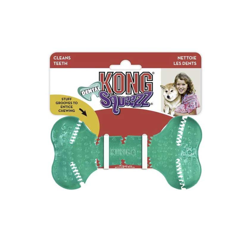 Juguete Kong Squeezz Dental Bone