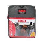 KONG Funda para Asiento Trasero y Hamaca para Auto instalada en un vehículo, protegiendo el asiento mientras un perro viaja cómodamente.