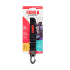 KONG Correa de Seguridad Deluxe para Auto con amortiguador elástico, mosquetón metálico y ajuste regulable para viajes seguros con perros.