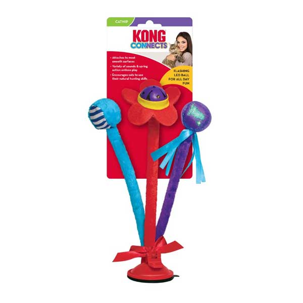 Juguete Kong Connects Bat'n Spring para Gatos
