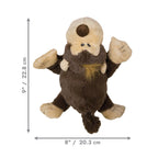 Peluche Cozie Kong Funky Monkey con diseño de mono en tonos café y beige, textura suave y cuerpo acolchado para perros.