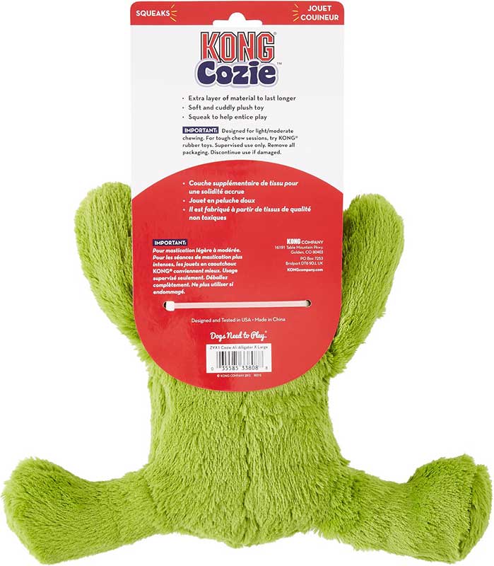 Peluche Cozie Alligator Kong - Large