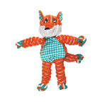 Peluche "Floppy Knots" Zorro Kong con cuerpo estampado y extremidades de cuerda anudada, ideal para morder y jugar.
