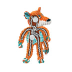 Peluche "Floppy Knots" Zorro Kong con cuerpo estampado y extremidades de cuerda anudada, ideal para morder y jugar.