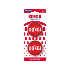 Pelota Kong "Signature" 2-Pack con dos pelotas rojas para perros, diseño resistente con sonido y empaque original KONG.