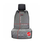 KONG Funda para Asiento Individual de Auto acolchada en color gris con bordes rojos, diseñada para proteger el asiento del vehículo.