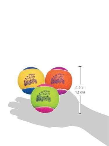 Pelotas de Tenis "Kong Squeakair" Happy Birthday.