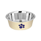 Kumar Plato Crema con Patita Azul para Perros