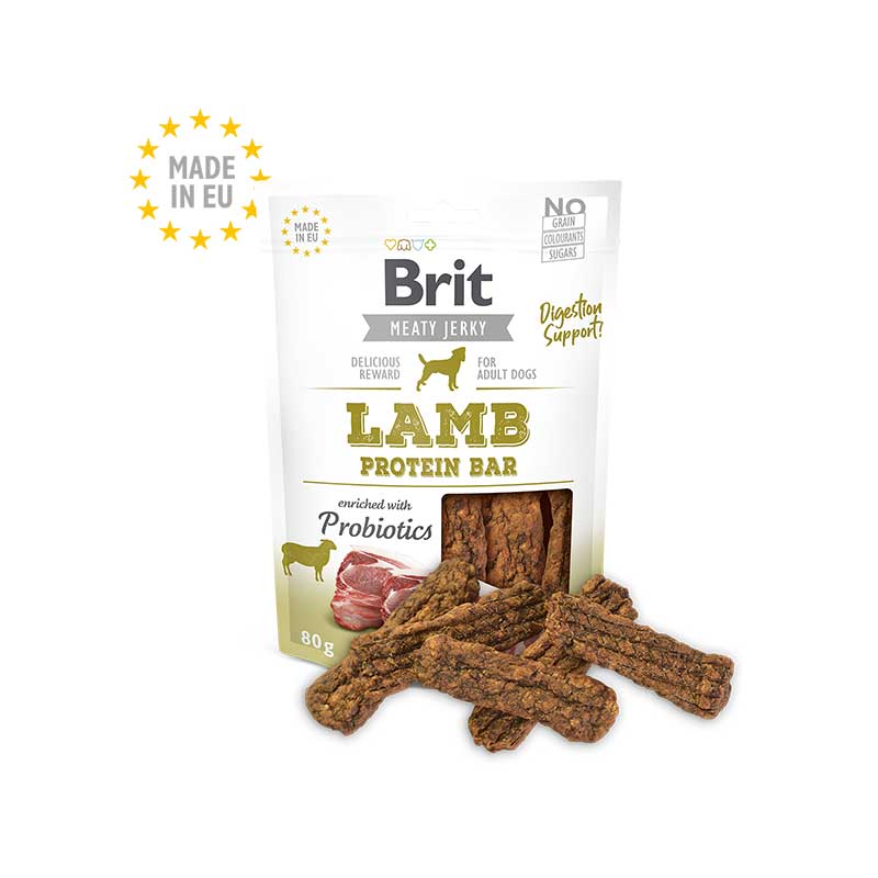 Snack Brit barra de proteína de Cordero para Perros - 80 g