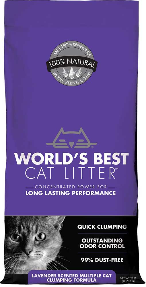 Arena Sanitaria Natural World's Best Cat Litter Multicat Lavanda - 3,18 Kg
