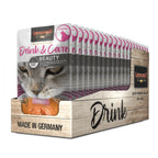 Leonardo Pouch Drink & Care Beauty para gatos, suplemento líquido con pollo que favorece el cuidado de piel y pelaje.