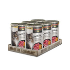 Leonardo Lata Superior Selection Cordero con Ave y Calabaza pack 6 , lata premium con gato y trozos de carne y calabaza.