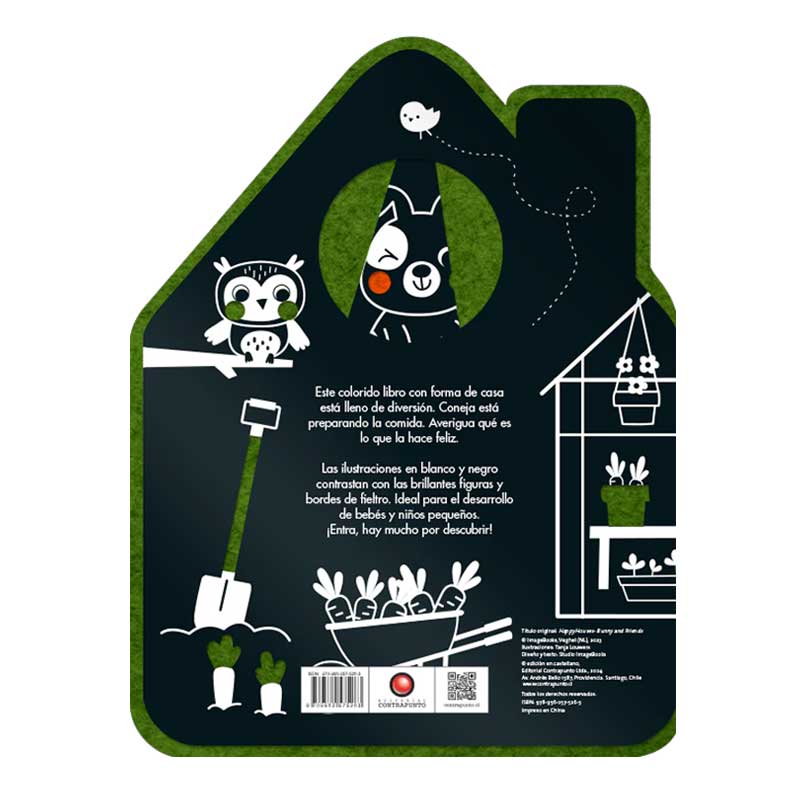 Libro De Fieltro Casa Feliz Coneja Y Sus Amigos