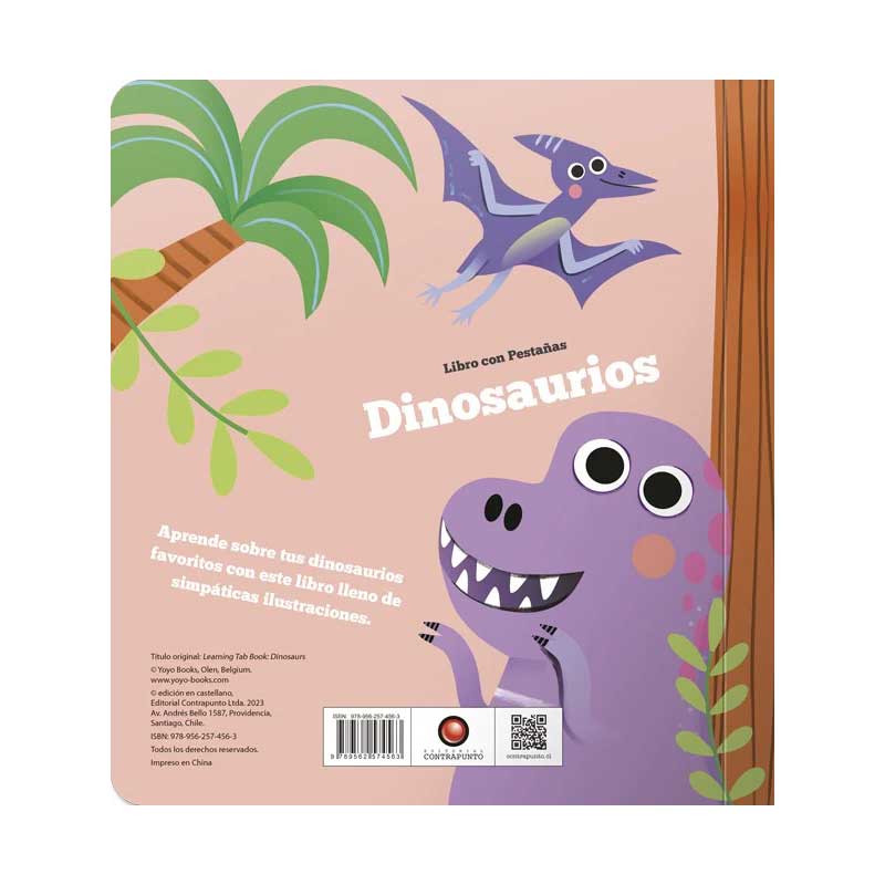 Libro Con Pestañas Dinosaurios