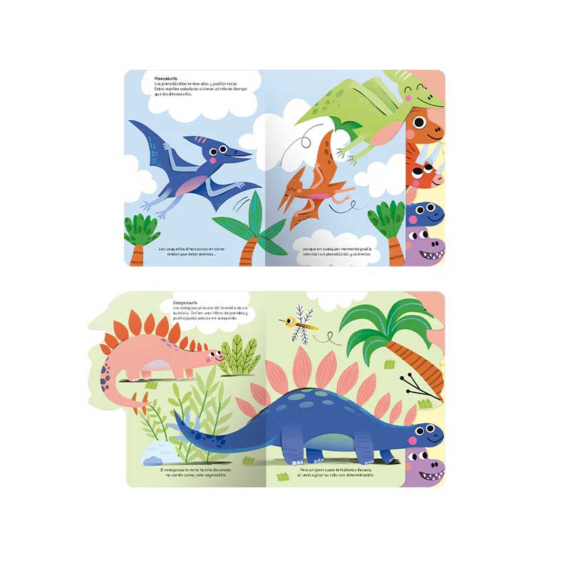 Libro Con Pestañas Dinosaurios
