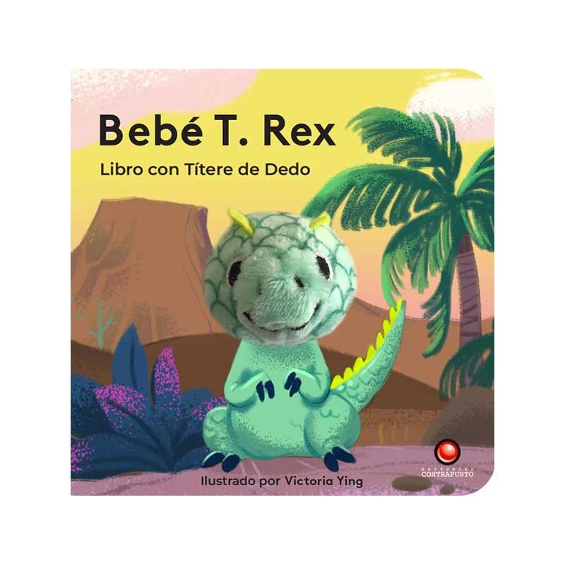 Libro Con Títere De Dedo Bebé T. Rex
