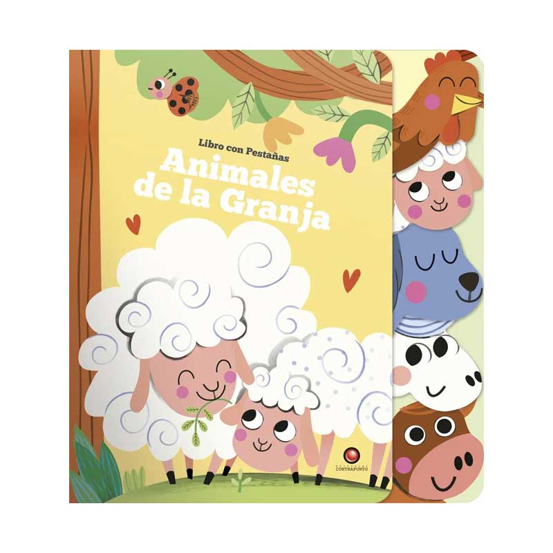 Libro Con Pestañas Animales De La Granja