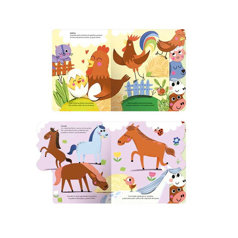Libro Con Pestañas Animales De La Granja