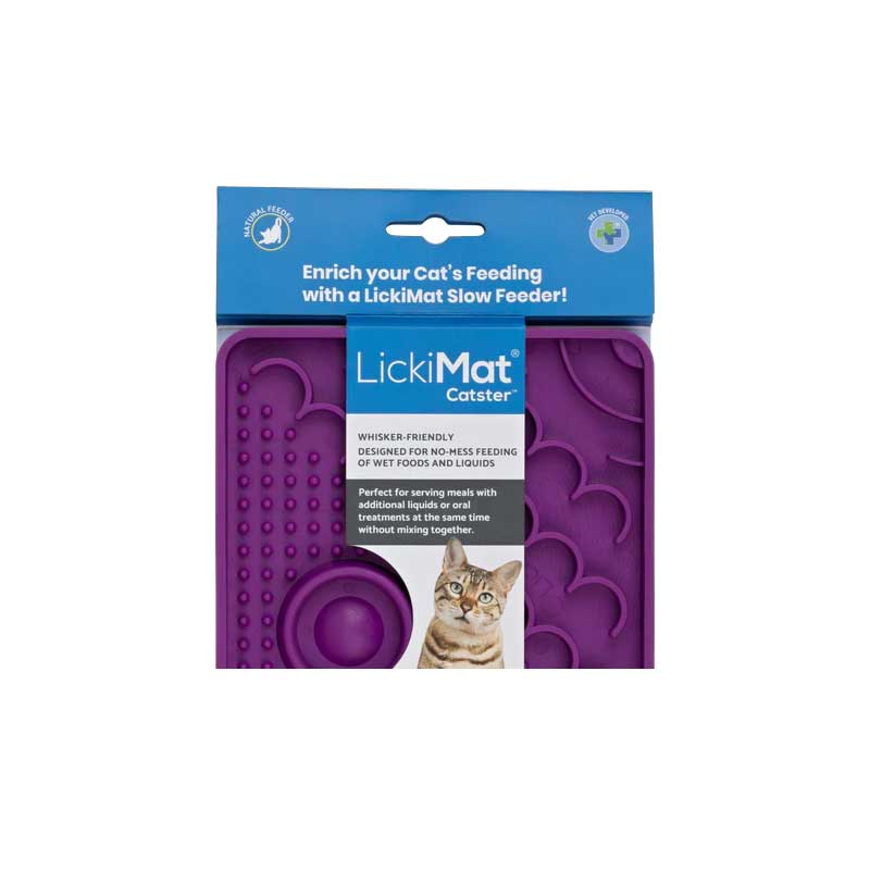 LickiMat Catster para Gatos - Morado
