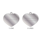 Placa Basic Corazón Aluminio "My Family" Grande Celeste