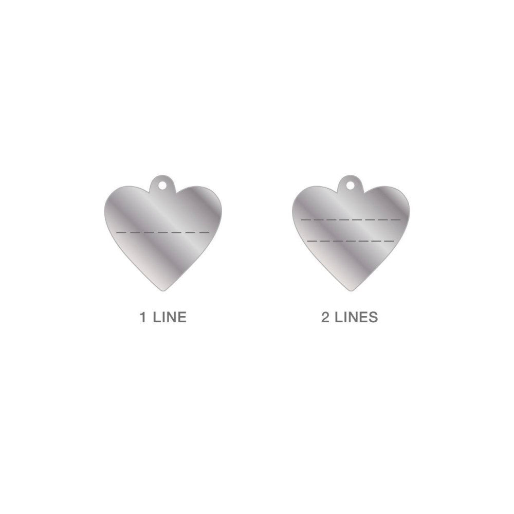 Placa Basic Corazón Aluminio "My Family" Pequeña Rosada