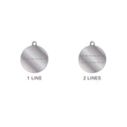 Placa Basic Círculo Aluminio "My Family" Grande Azul