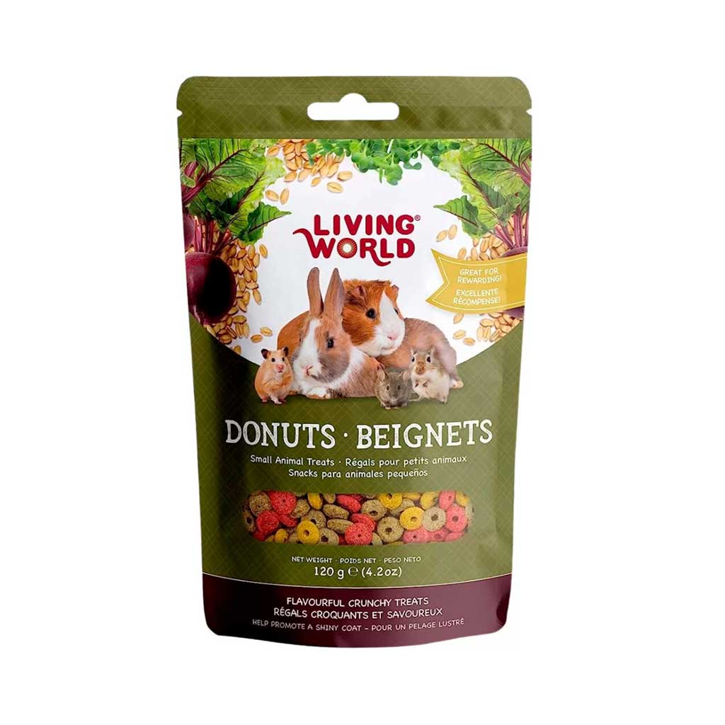 Living World Donuts para Pequeños Animales - 120 gramos