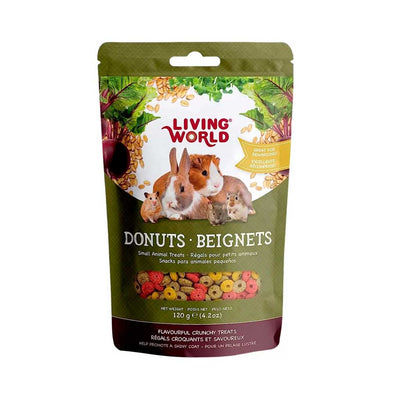Living World Donuts para Pequeños Animales - 120 gramos