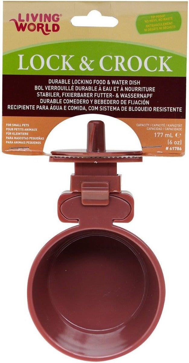 Comedero y Bebedero de Fijación "Lock & Crock"