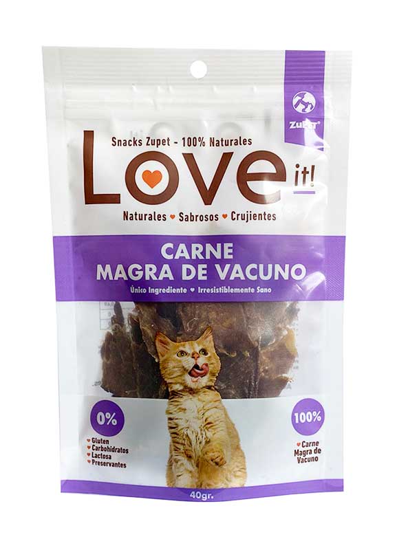 Snack Love it! para Gatos Carne Magra de Vacuno