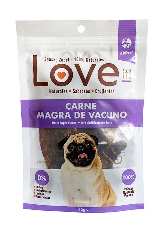 Snack Love it! para Perros Carne Magra de Vacuno