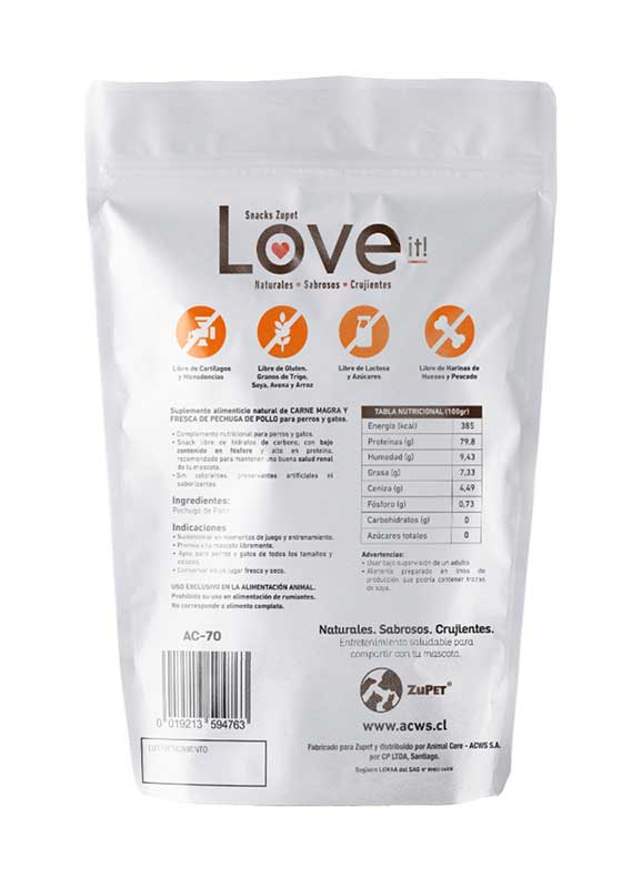 Snack Love it! para Perros Pechuga de Pollo