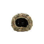 Living Word Guarida de Heno escondite para pequeños animales hecho de fibras naturales, estructura tejida tipo cueva