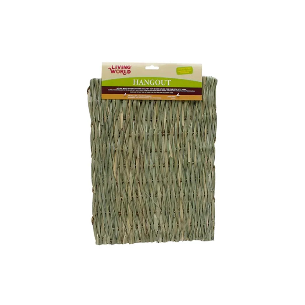 Living Word Alfombrilla de Heno Large tapete ecológico de fibras naturales, diseño tejido para roedores y pequeños animales