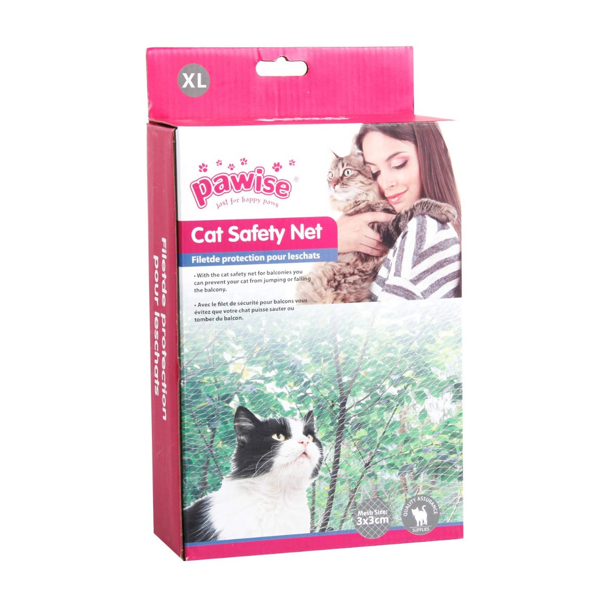 Malla de Seguridad Pawise para Gatos - XL: 8 x 3 metros