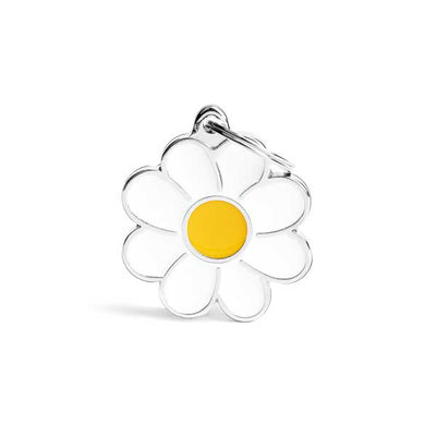 Placa Charms "My Family" Flor Margarita Grande